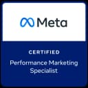 Meta Certified Performance Marketing Specialist badge