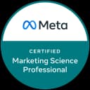 Meta Marketing Science Professional certification badge