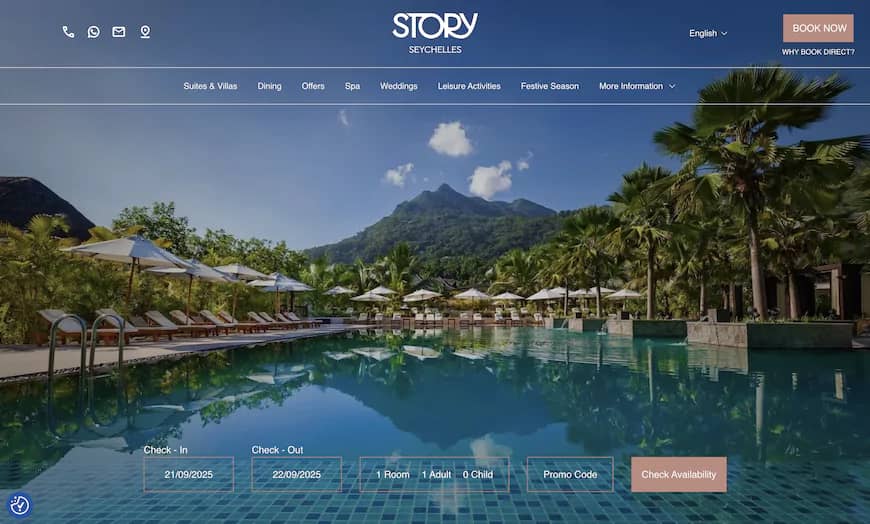 Story Seychelles website