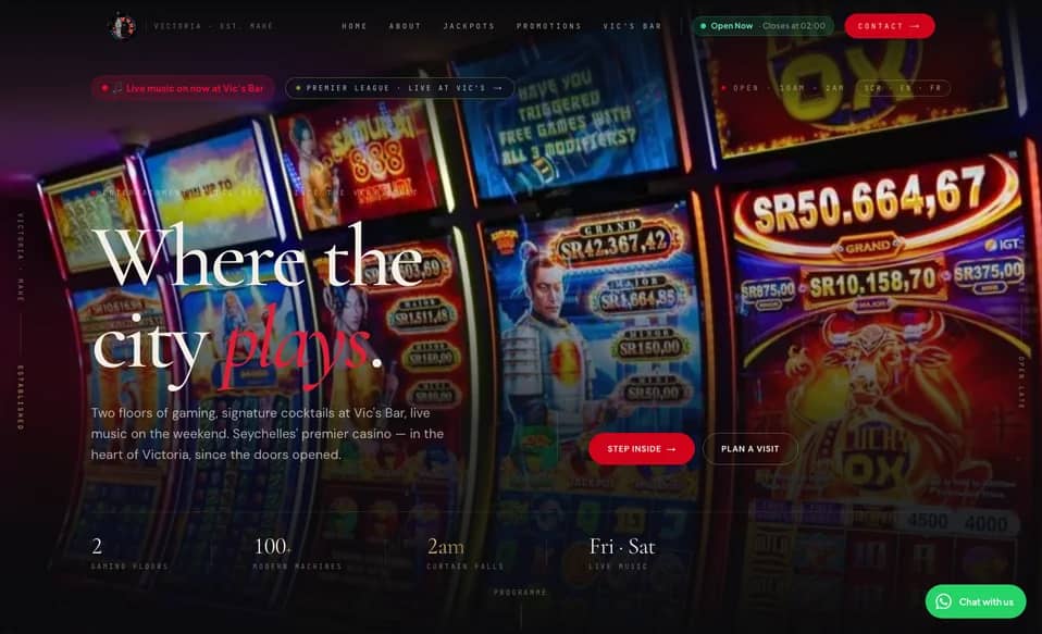 Victoria Casino website