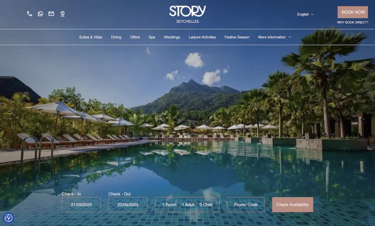 Story Seychelles website
